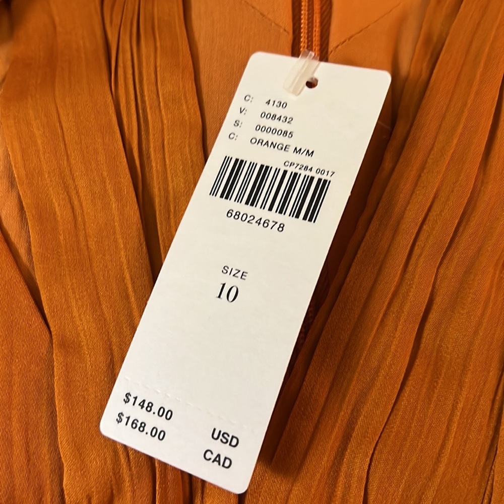 Anthropologie Deep V-Neck Vibrant Mini Dress - Picture 16 of 16